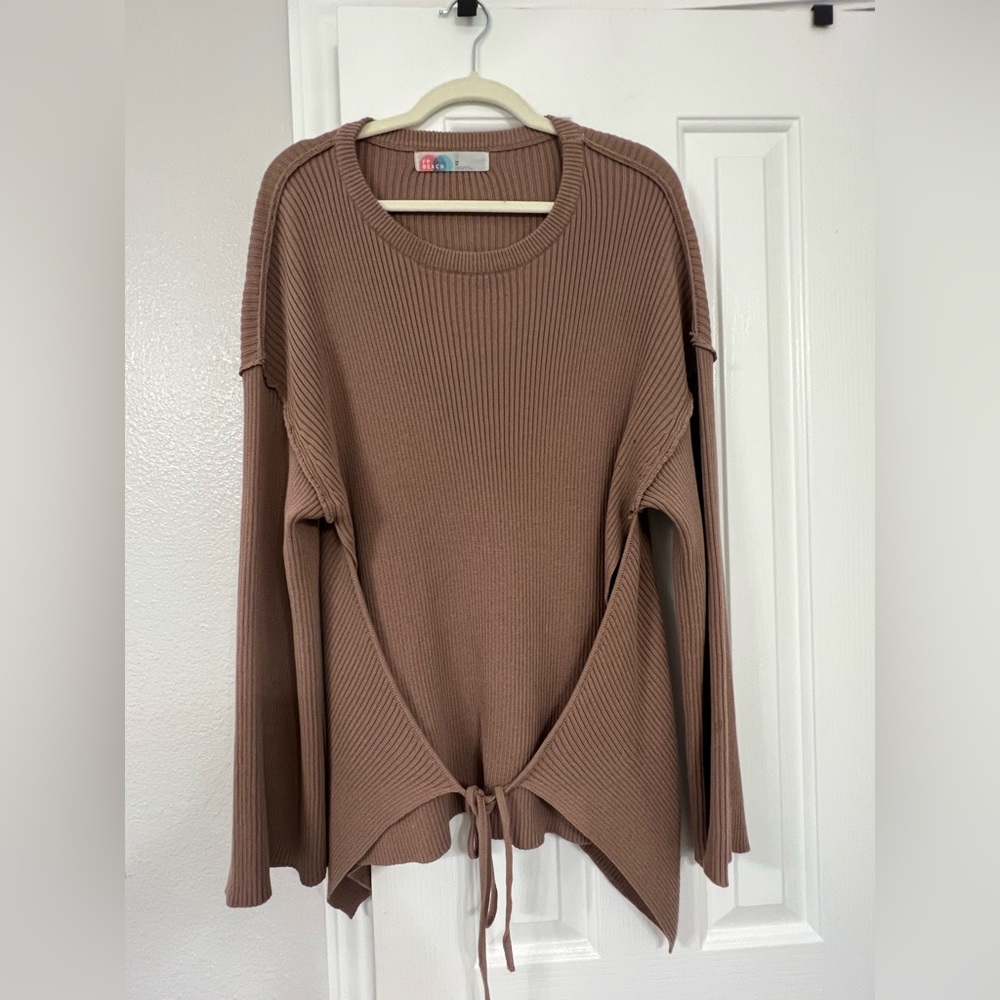 Free People Tie Sweater
